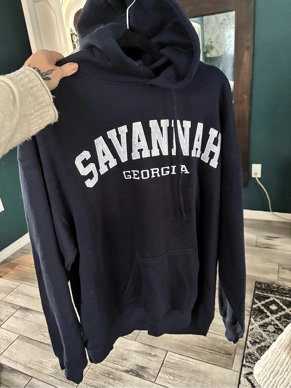 Pacific & Co Savannah Georgia Souvenir Hoodie Size XL